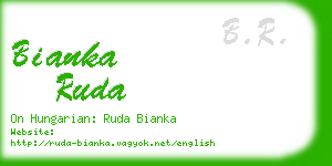 bianka ruda business card